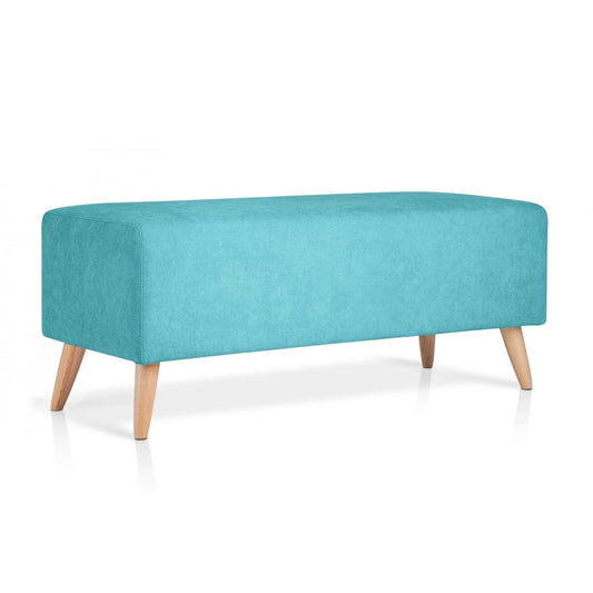 Banco Otomano Liso 100x40 - Turquesa - Banzay