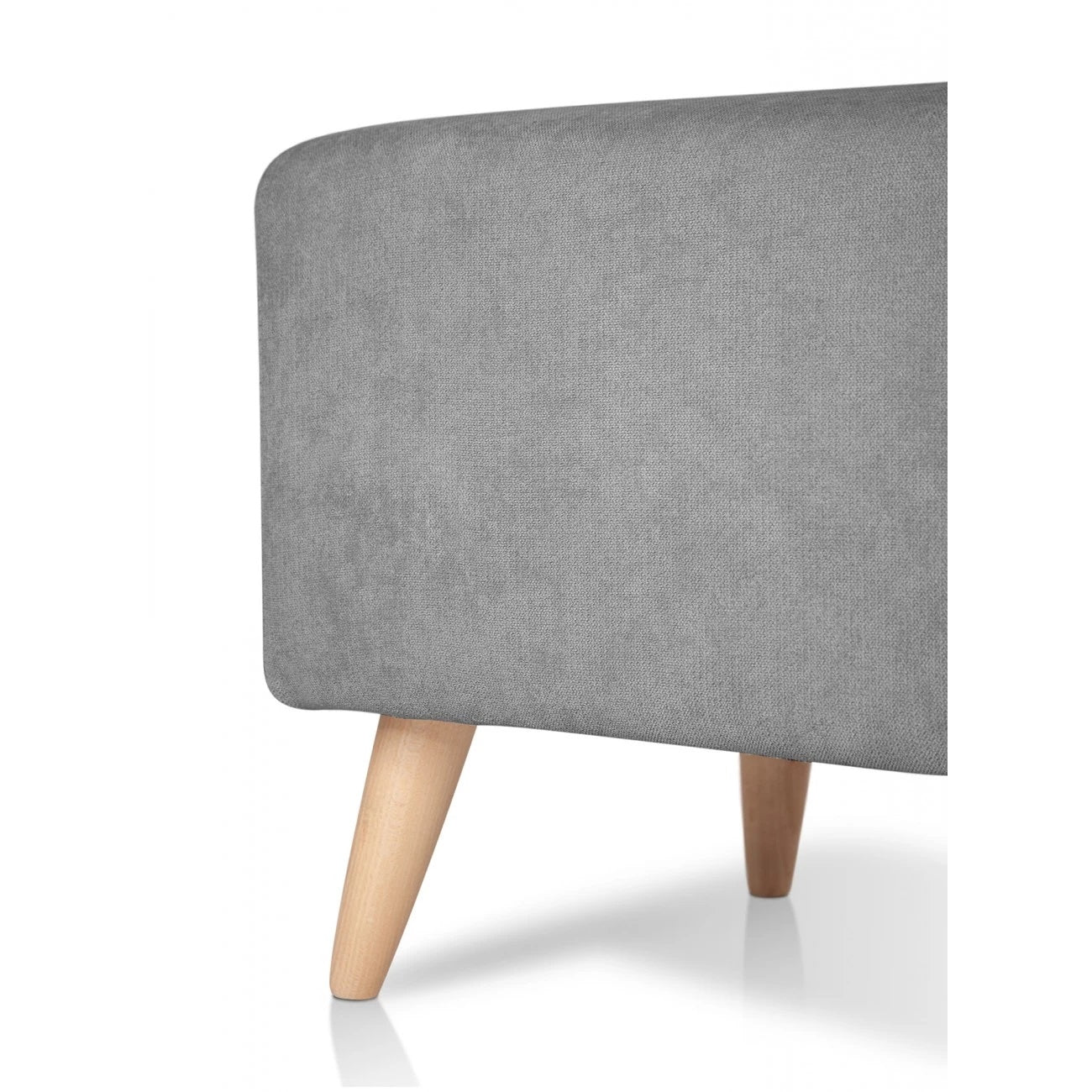 Banco Otomano Liso 100x40 - Gris - Banzay