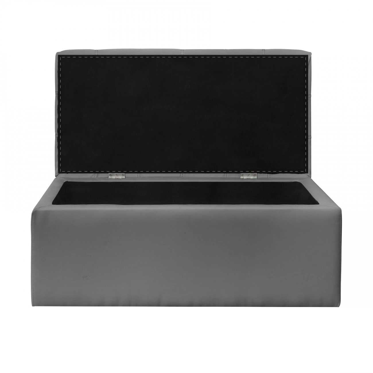 Baúl Organizador 90x40x40cm Sintético - Gris - Banzay