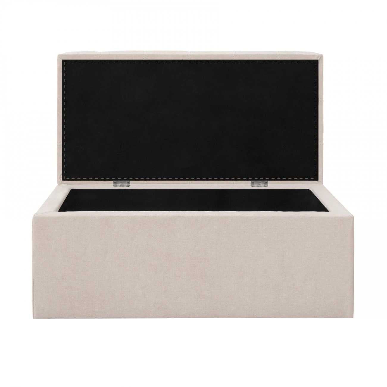 Baúl Organizador Tela 90x40x40cm - Beige - Banzay