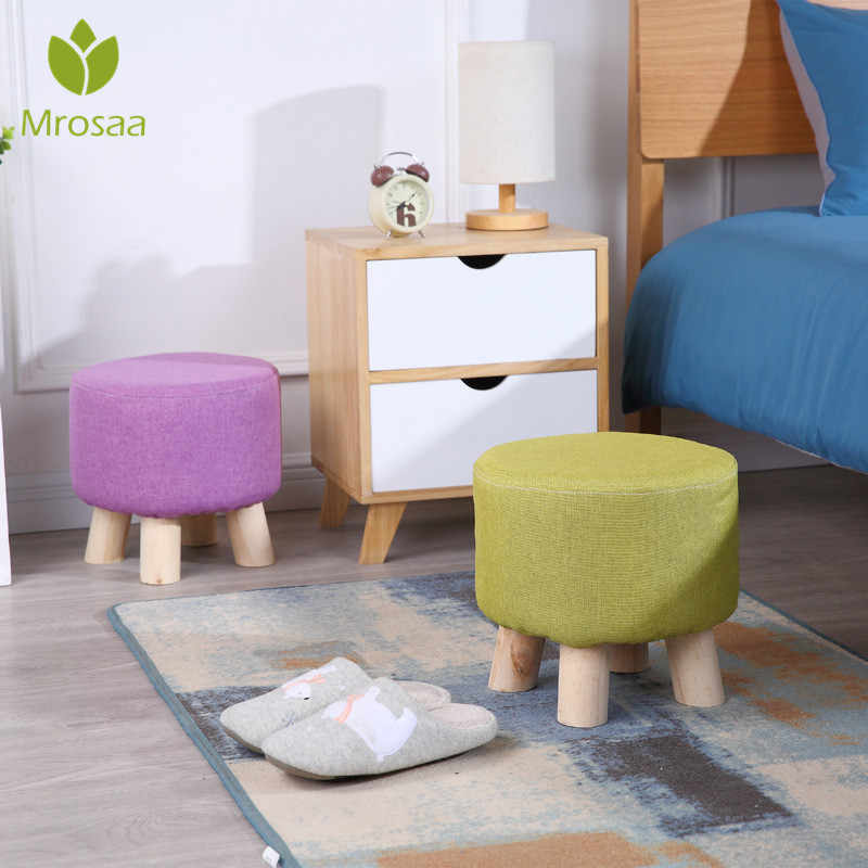 Puff Auxiliar Taburete Reposapies Redondo - Lila