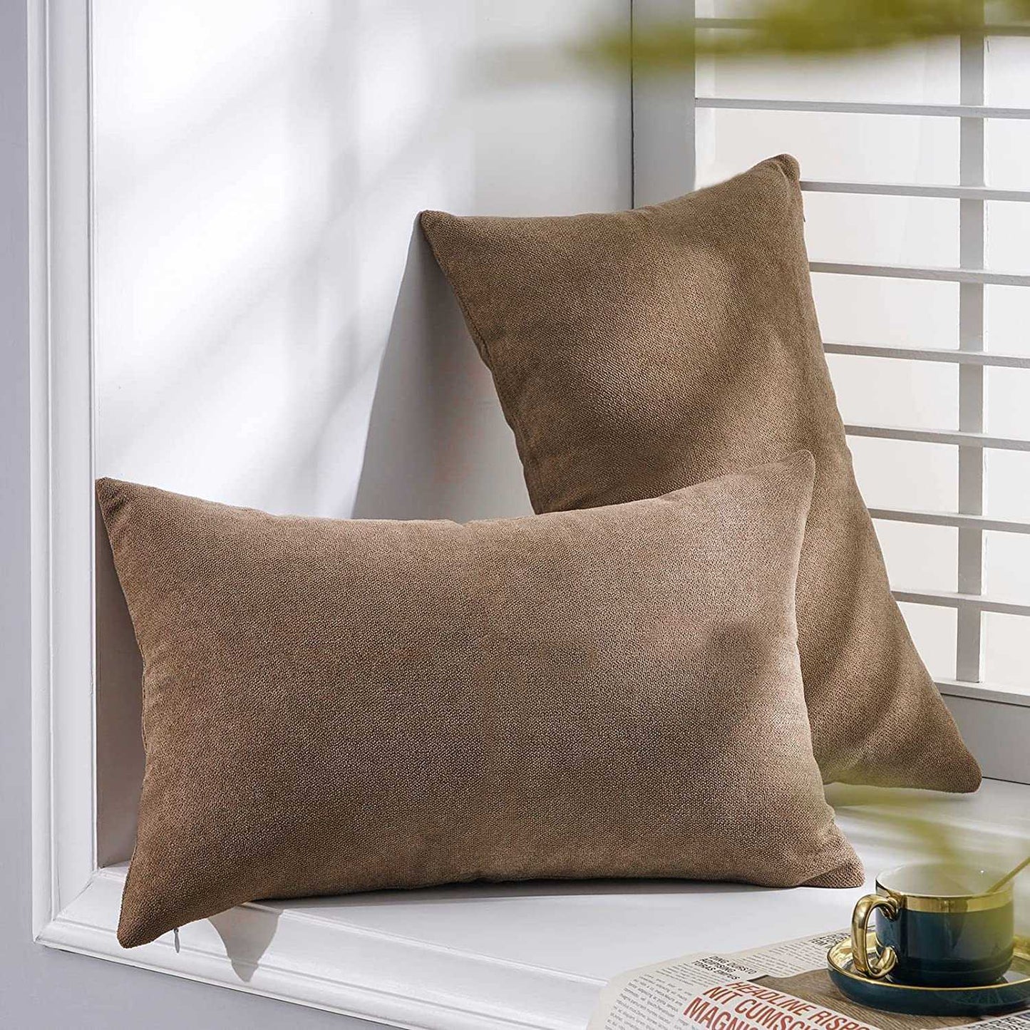 Funda para Almohada En Tela - Cafe