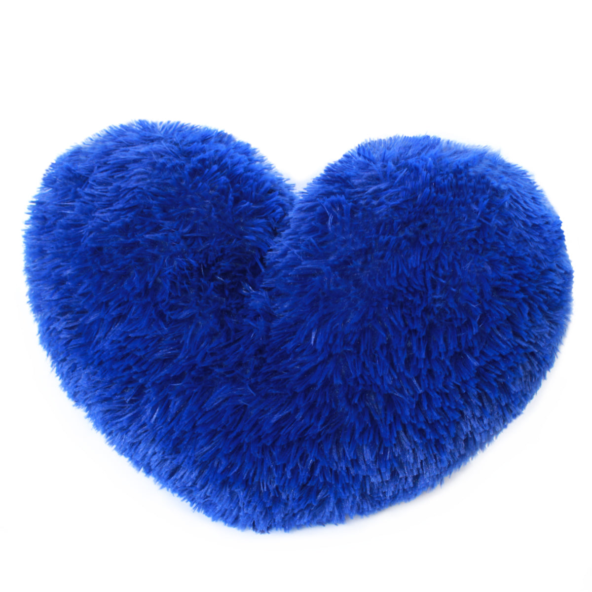 Cojín Peludo Corazón - Azul Rey - Banzay