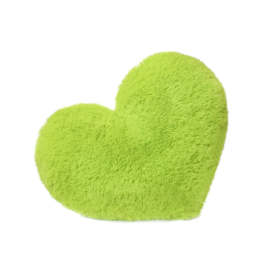 Cojín Peludo Corazón - Verde