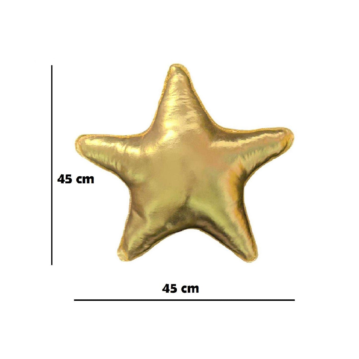 Cojín Navideño Estrella - Dorado