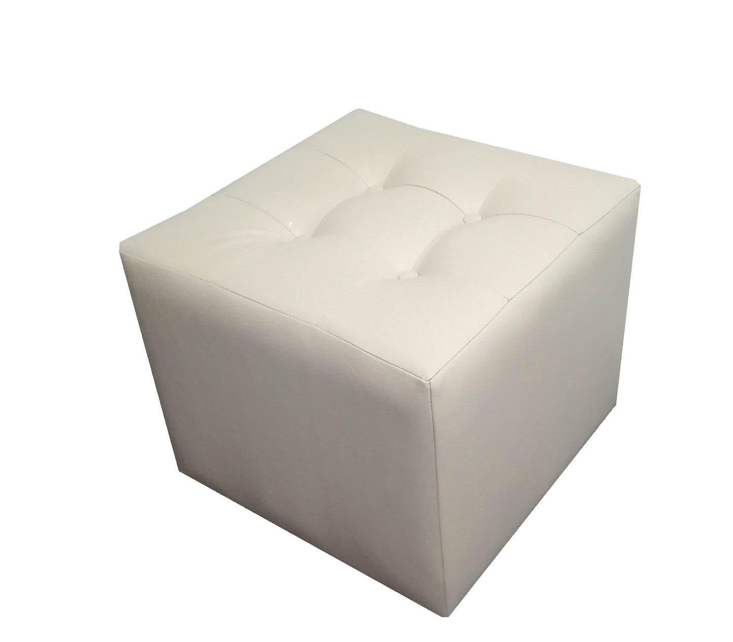 Puff Individual Sala y Auxiliar - Marfil