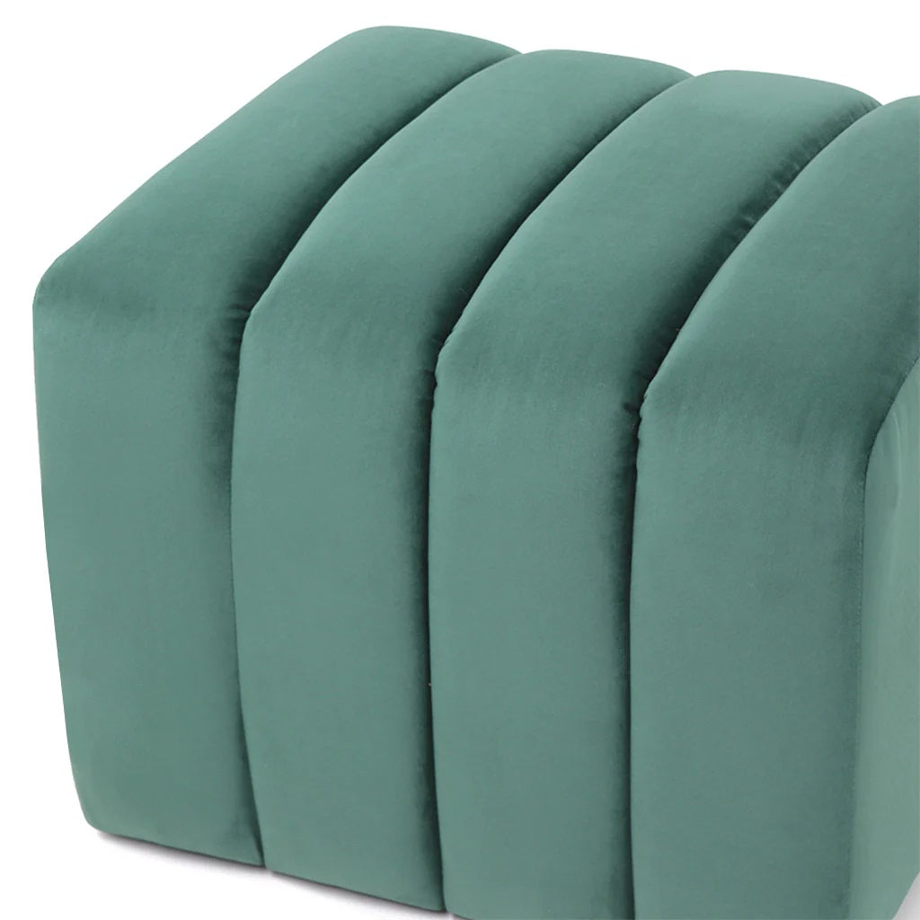 Puff Sala y Auxiliar Boston - Verde Esmeralda