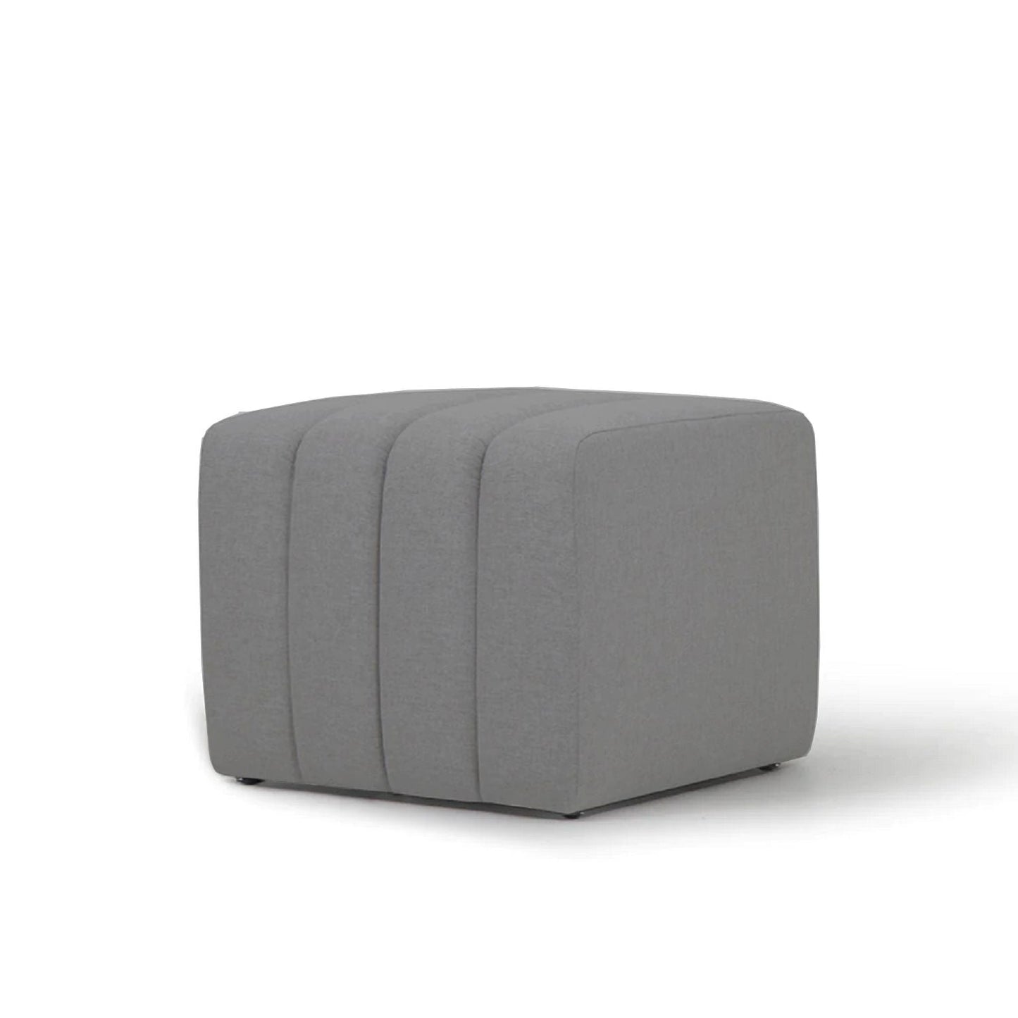 Puff Sala y Auxiliar Boston - Gris Medio