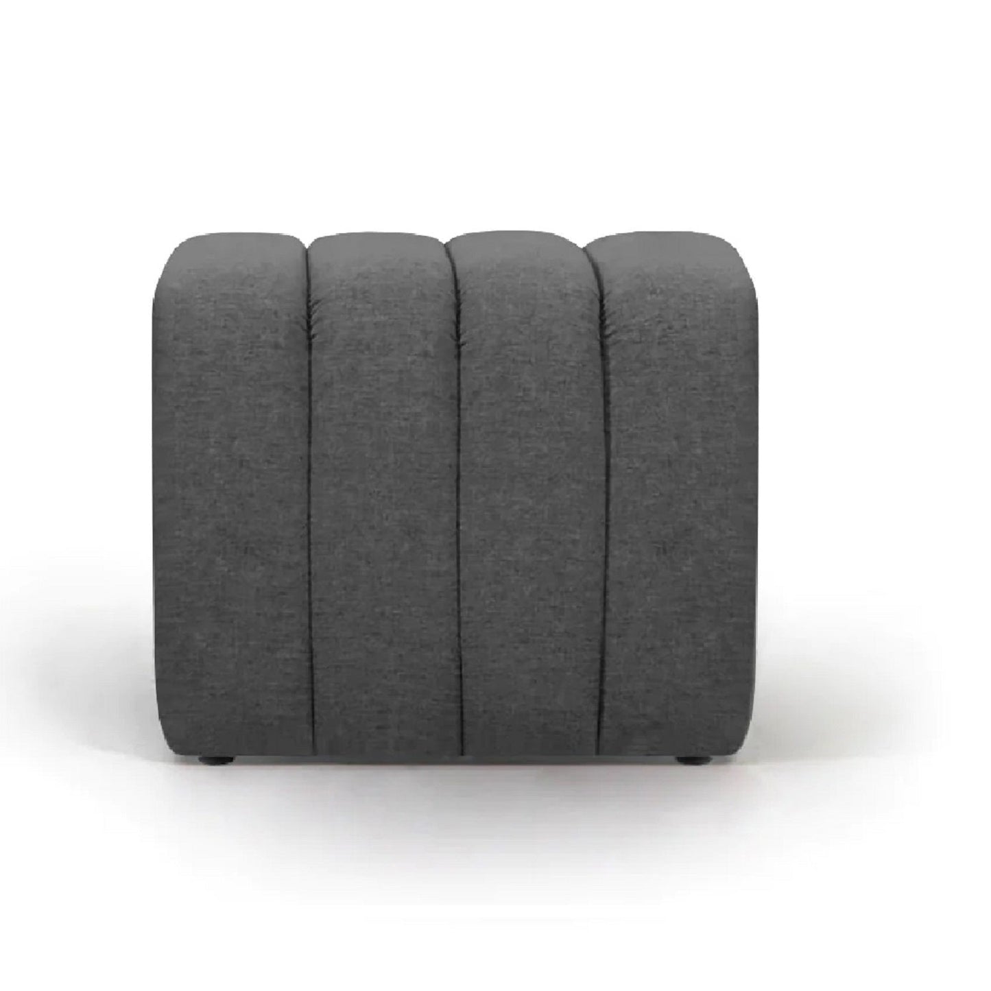 Puff Sala y Auxiliar Boston - Gris Oscuro