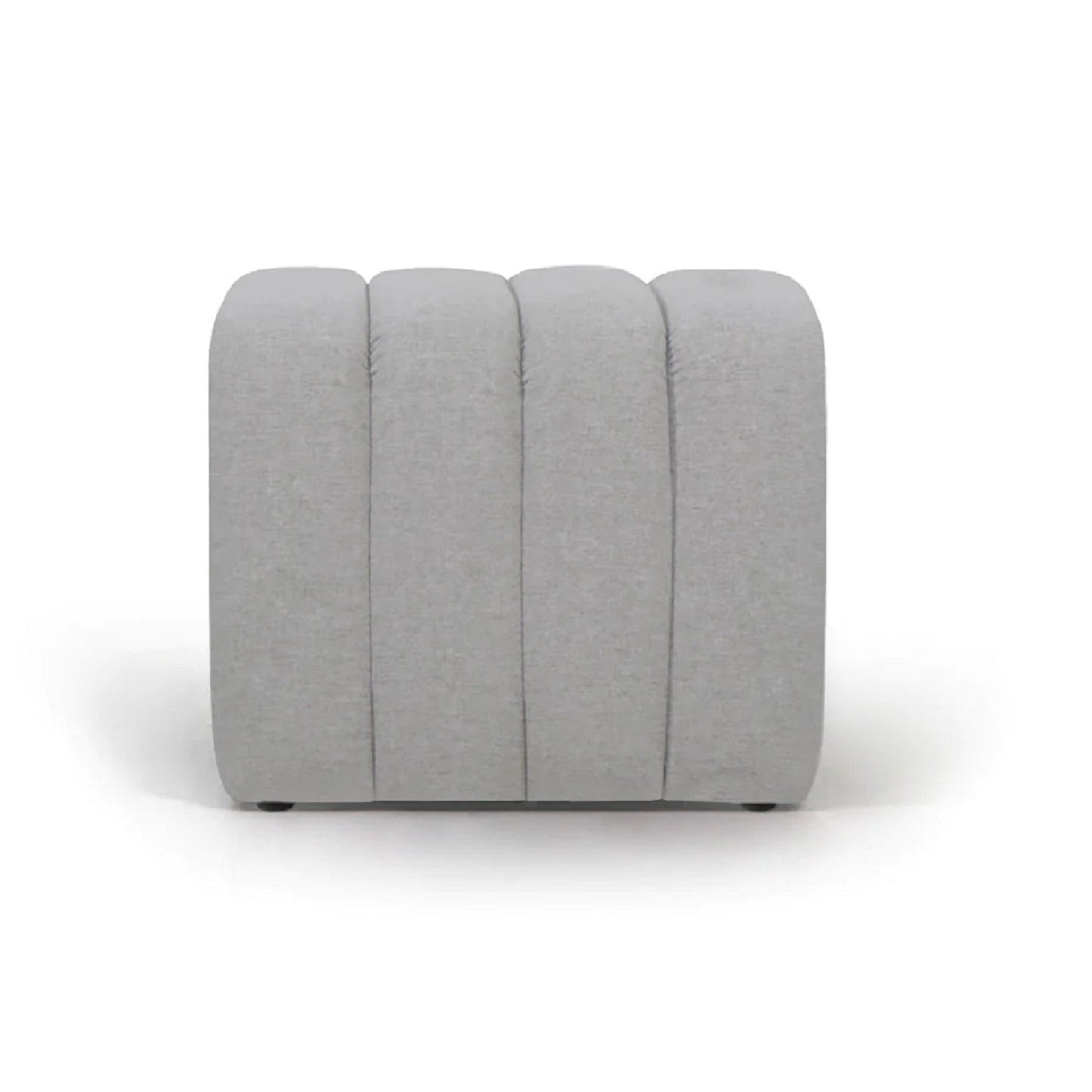 Puff Sala y Auxiliar Boston - Gris Plata