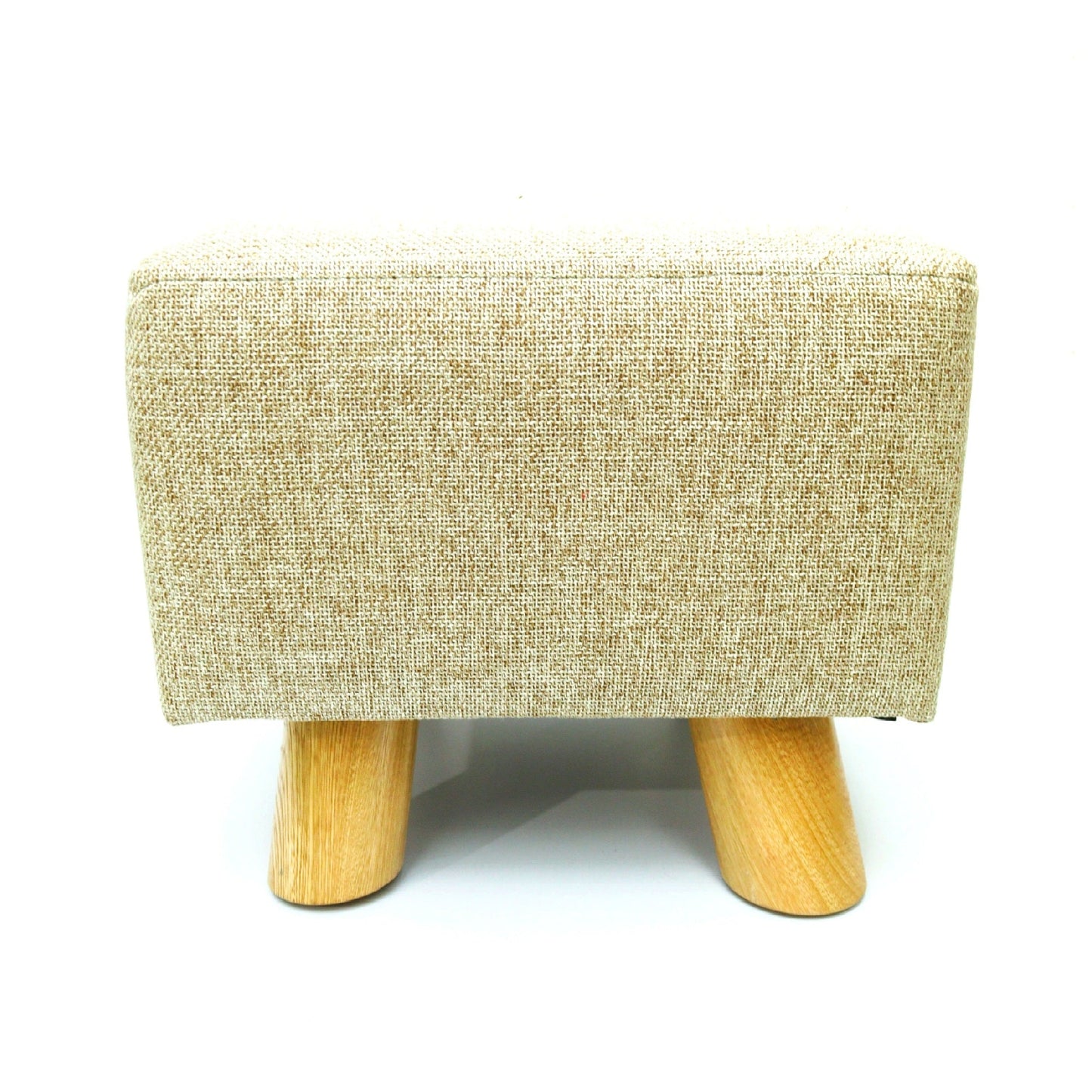 Puff Auxiliar Taburete Reposapies Cuadrado - Beige