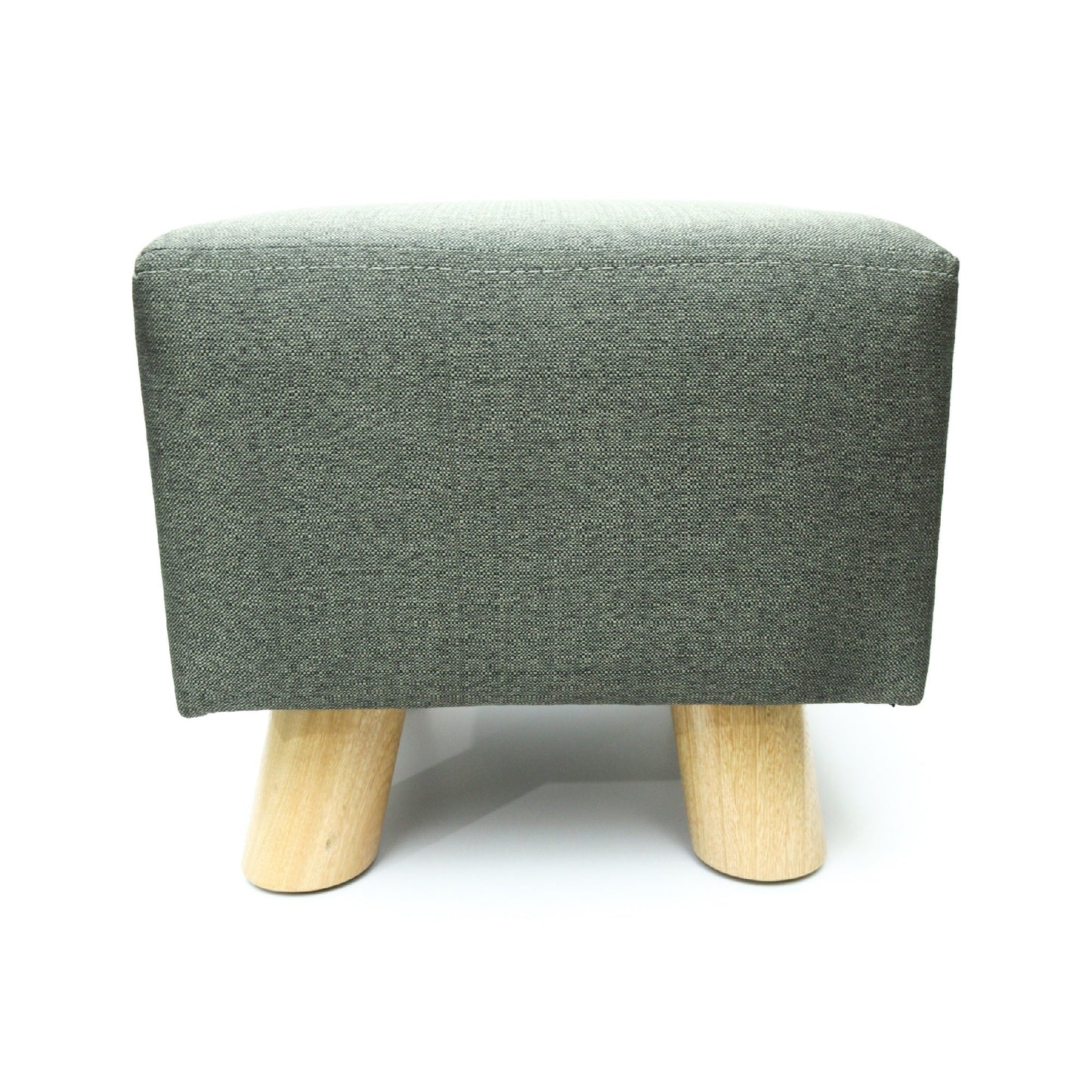 Puff Auxiliar Taburete Reposapies Cuadrado - Gris oscuro