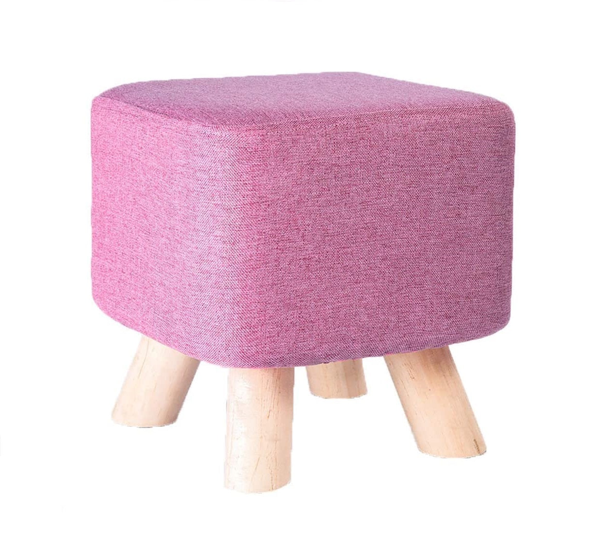 Puff Auxiliar Taburete Reposapies Cuadrado - Lila