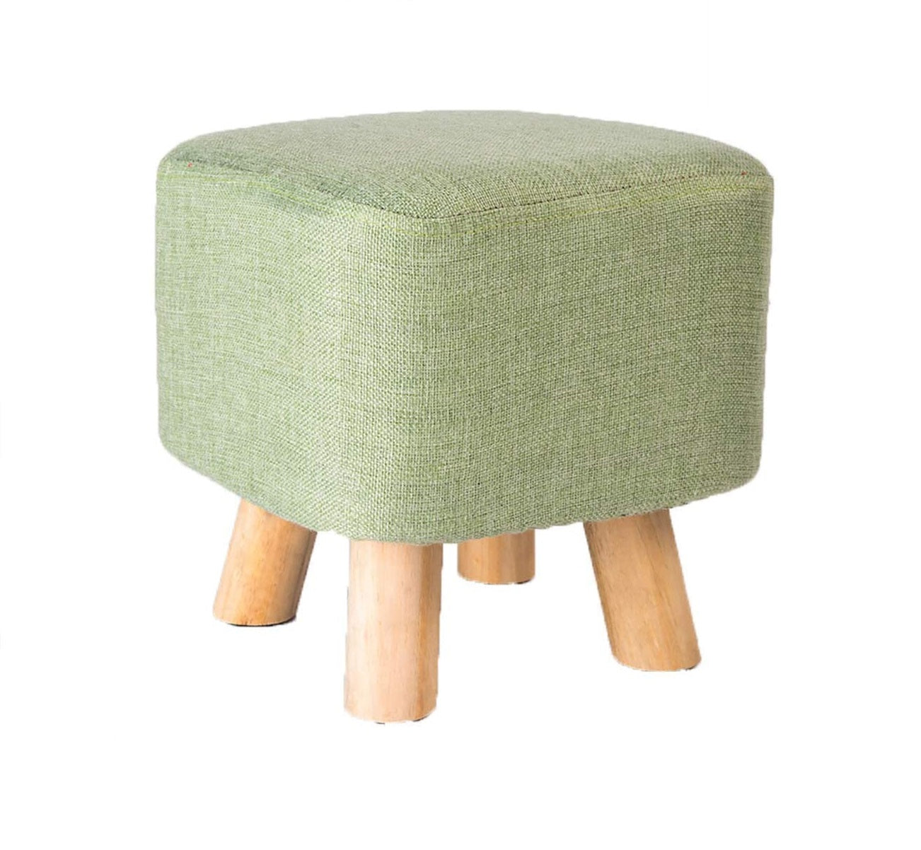 Puff Auxiliar Taburete Reposapies Cuadrado - Menta