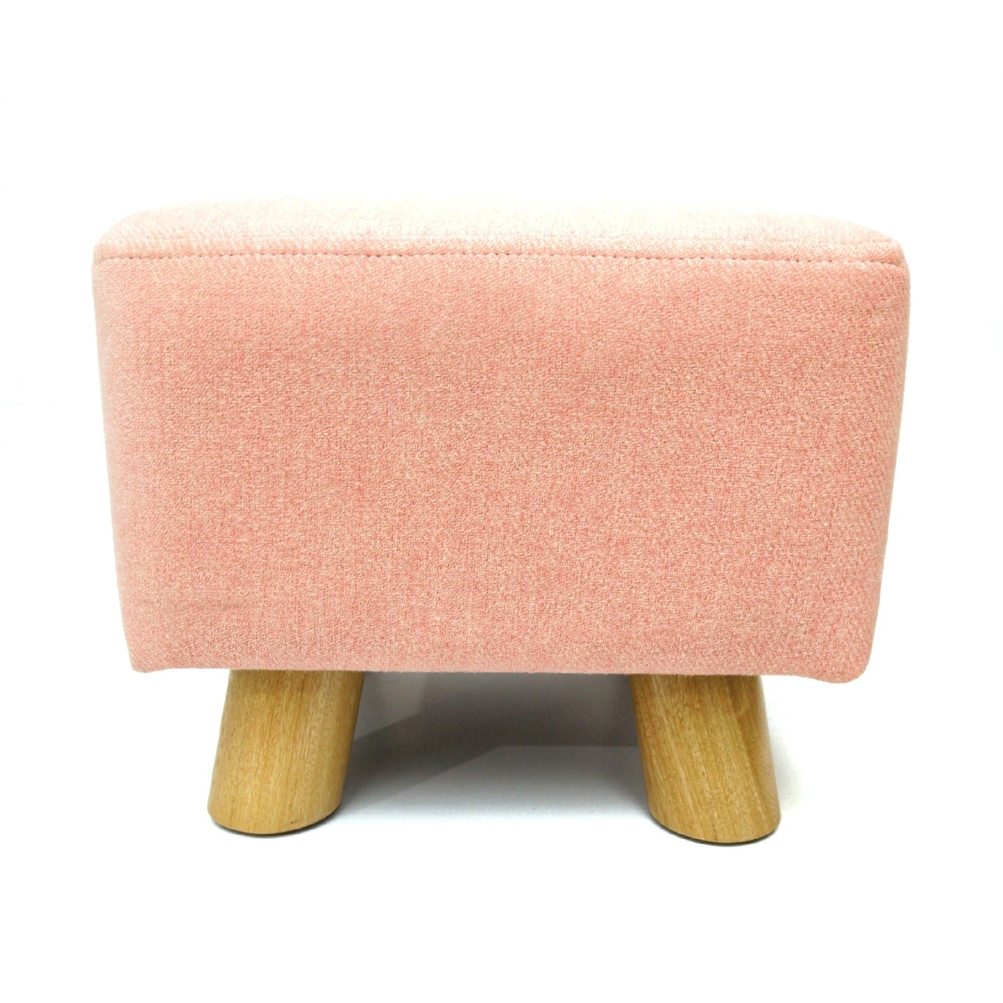 Puff Auxiliar Taburete Reposapies Cuadrado - Rosado