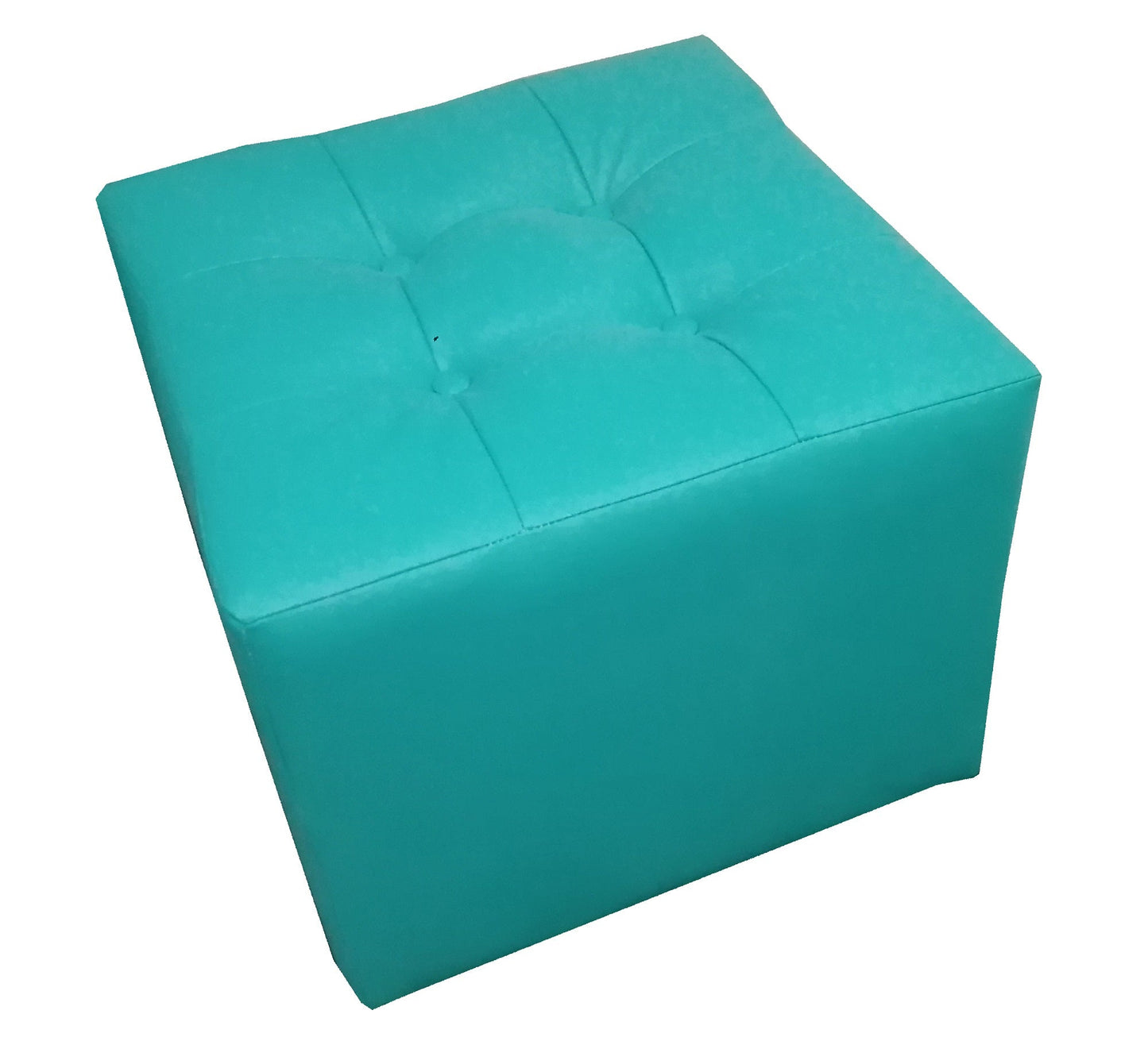 Puff Individual Sala y Auxiliar - Turquesa