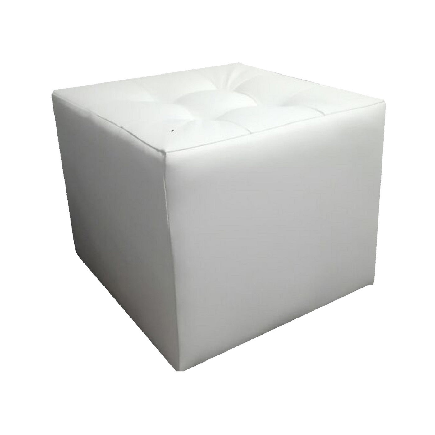 Puff Individual Sala y Auxiliar - Blanco
