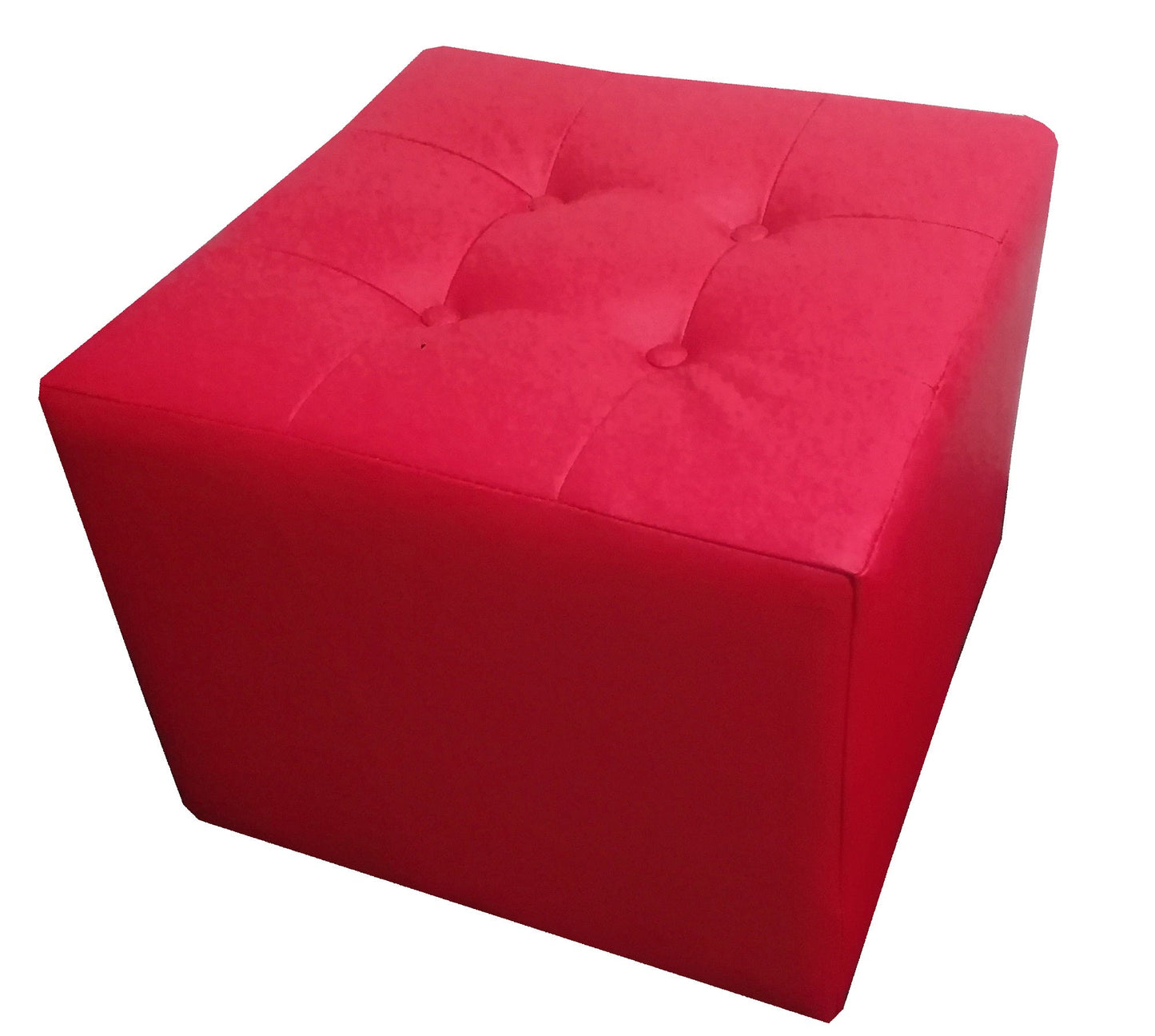 Puff Individual Sala y Auxiliar - Rojo