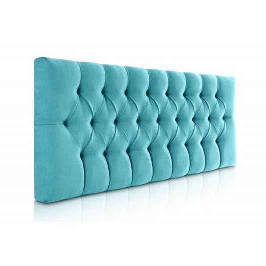 Cabecero Pet-Friendly Tipo Velvet Rombos - Turquesa - Banzay