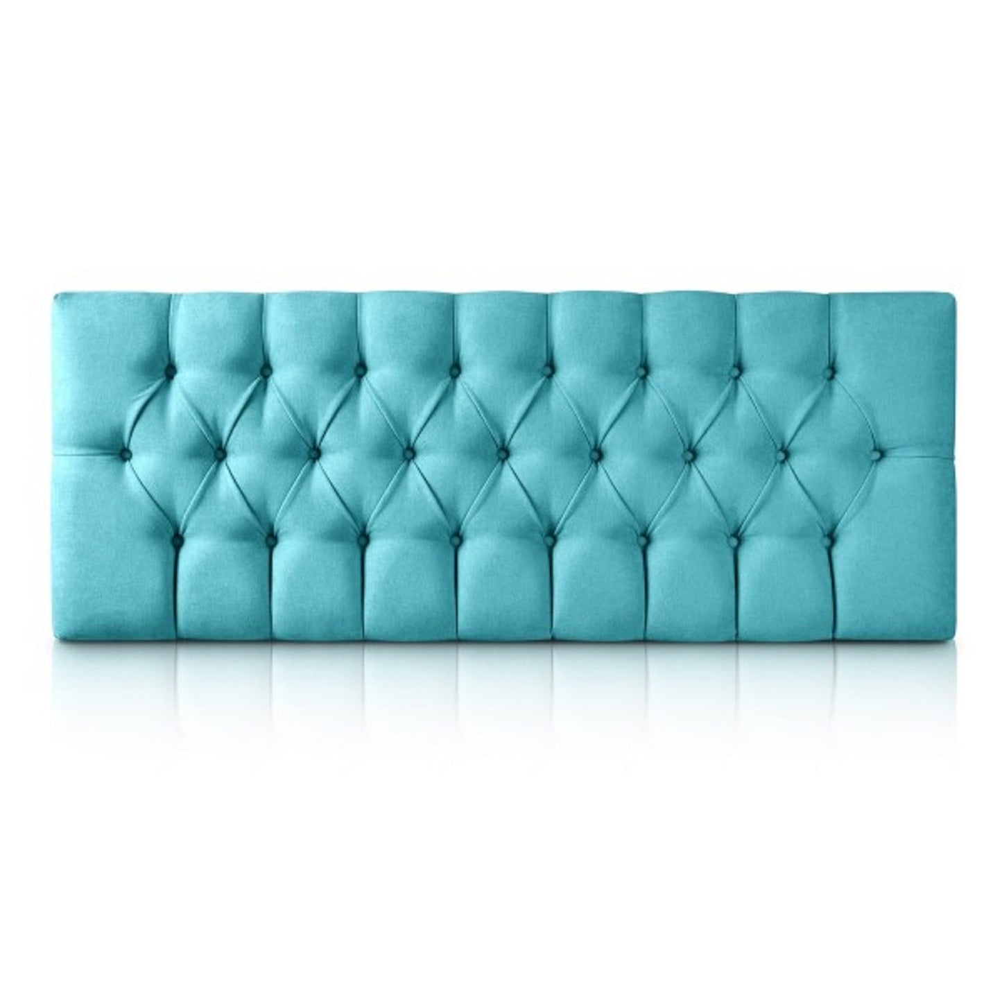 Cabecero Pet-Friendly Tipo Velvet Rombos - Turquesa - Banzay