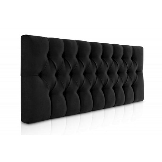 Cabecero Pet-Friendly Tipo Velvet Rombos - Negro - Banzay