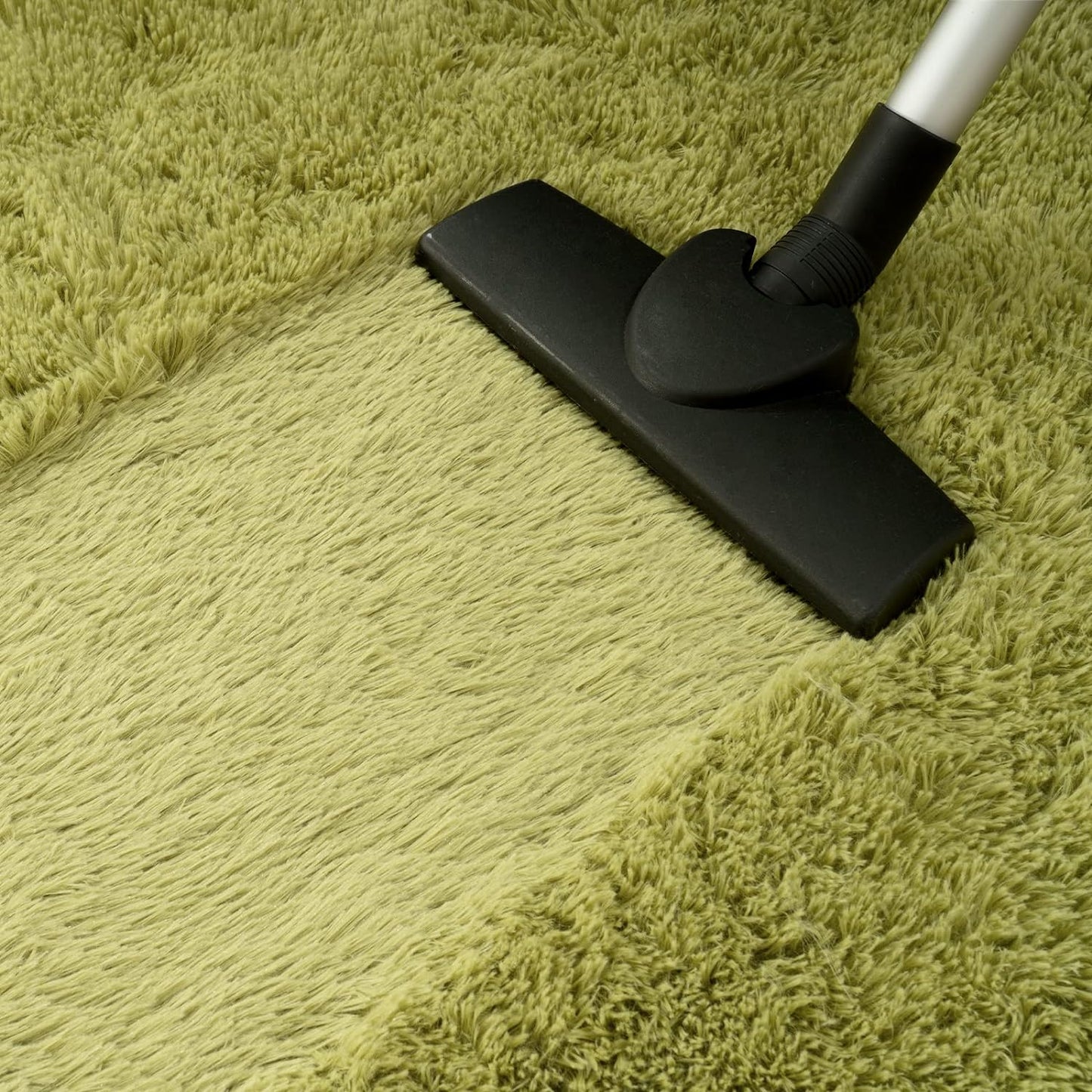 Tapete Pie de Cama Ovalado - Verde Limon