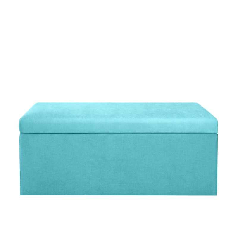 Baúl Organizador 90x40x40 en Tela Tapa Lisa - Turquesa - Banzay