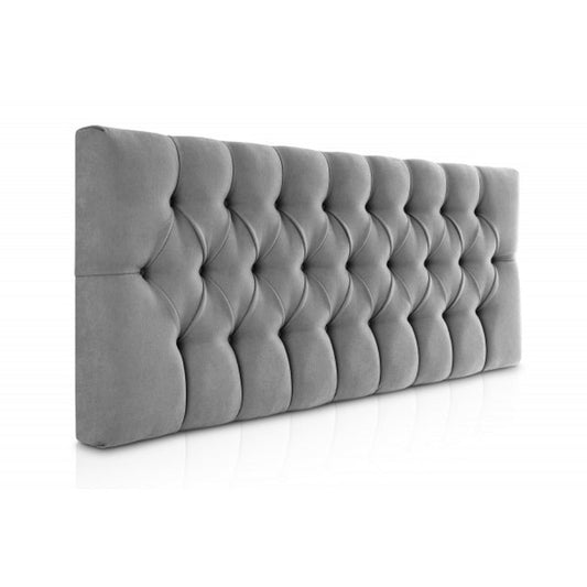 Cabecero Pet-Friendly Tipo Velvet Rombos - Gris - Banzay