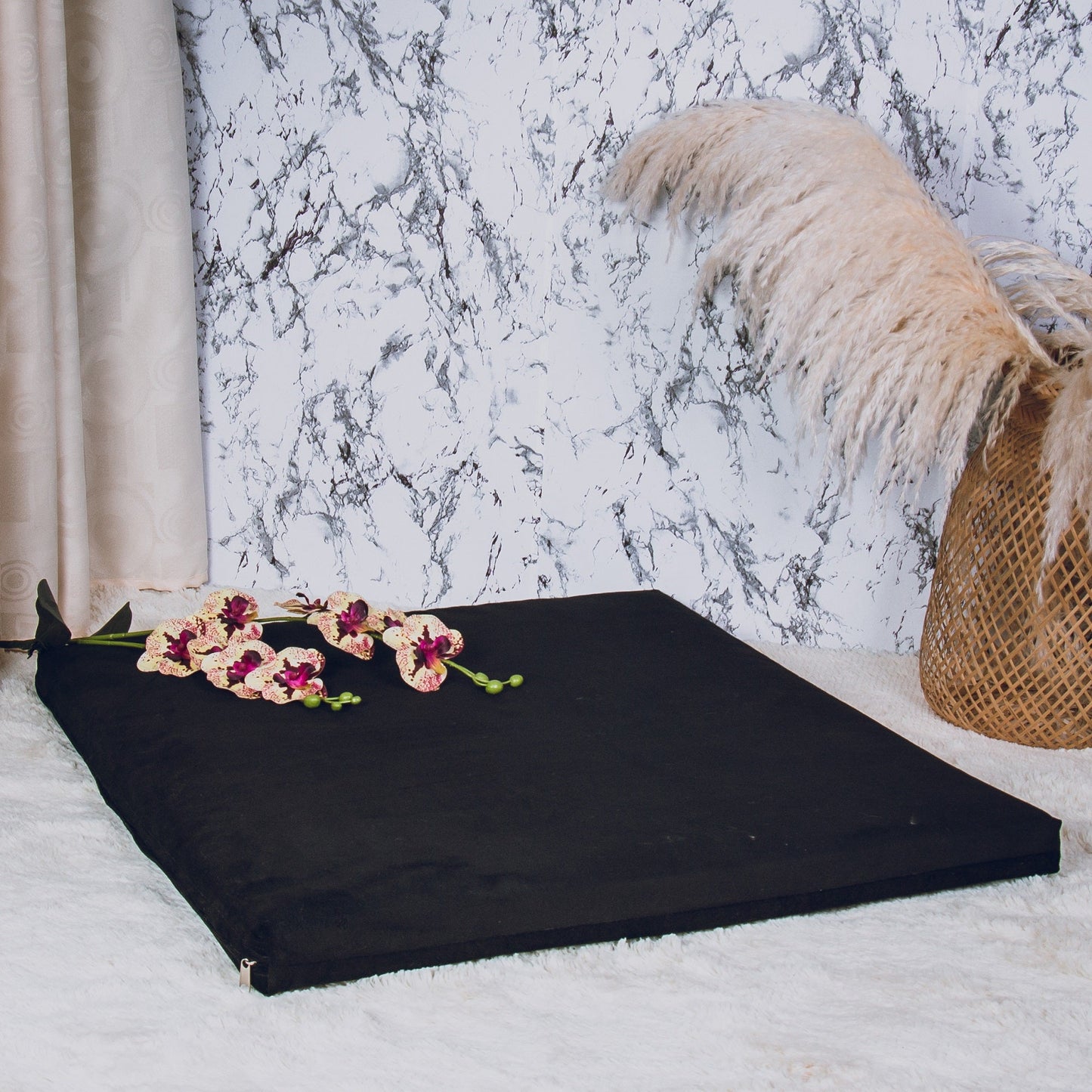 Colchoneta para Yoga Zafuton - Negro