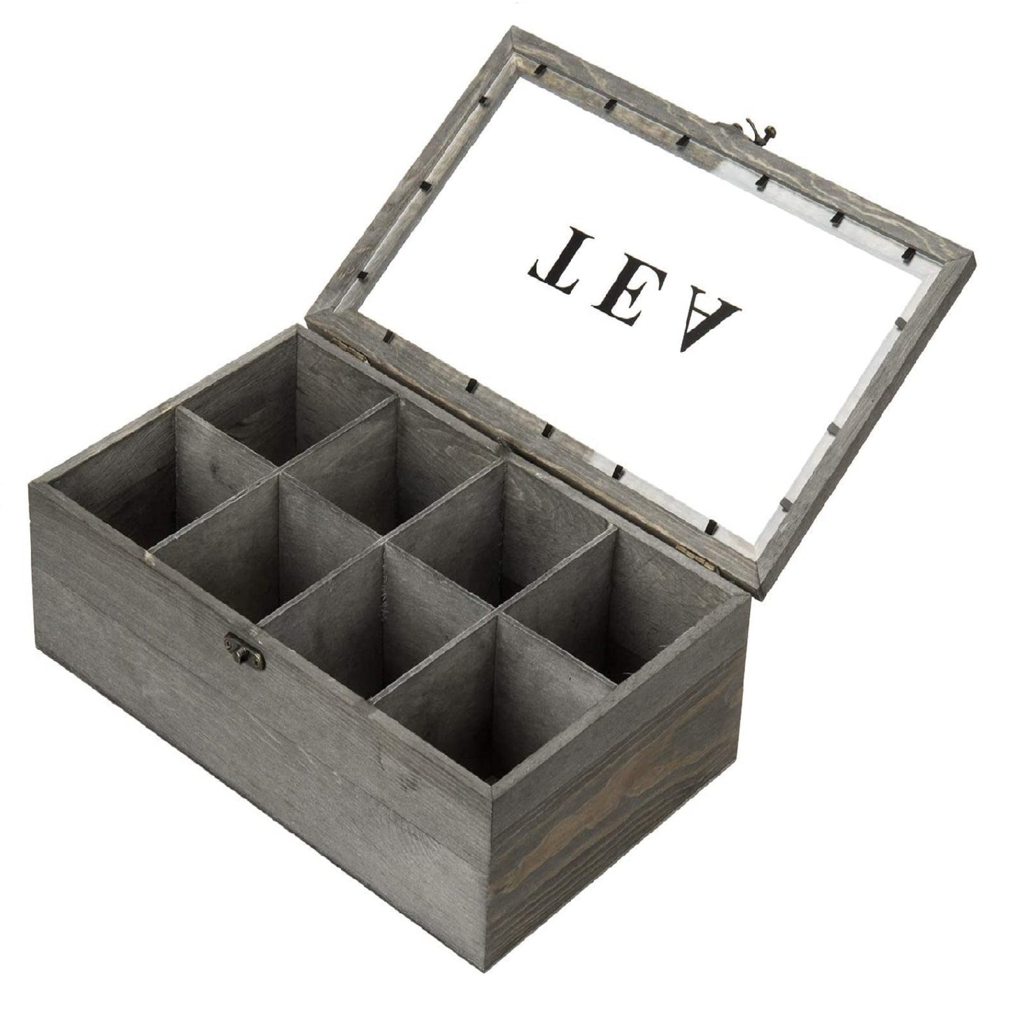 Caja vintage para almacenar bolsas de te, cocinas y decoracion