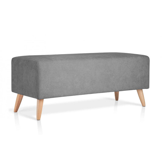 Banco Otomano Liso 100x40 - Gris - Banzay