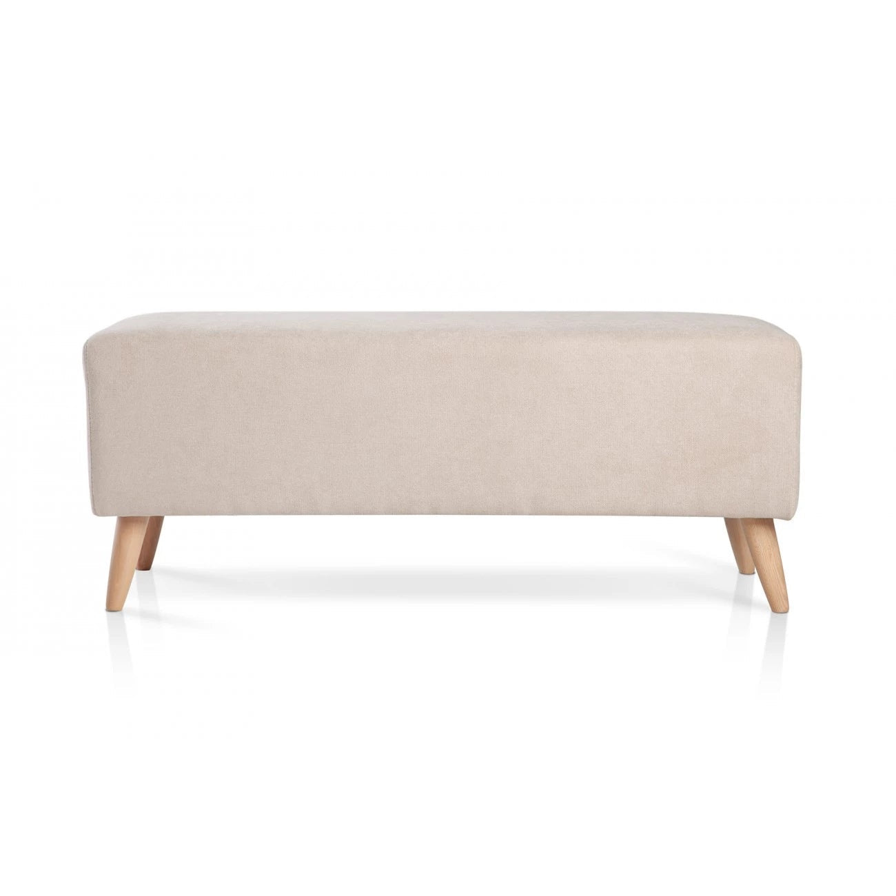 Banco Otomano Liso 100x40 - Beige - Banzay
