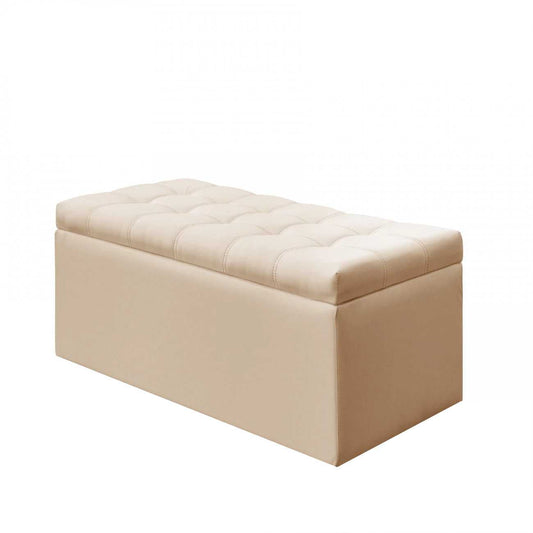 Baúl Organizador 90x40x40cm Sintético - Beige