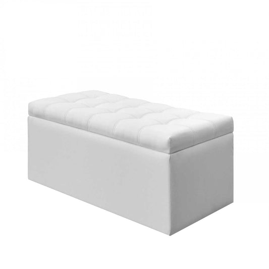 Baúl Organizador 90x40x40cm Sintético - Blanco - Banzay