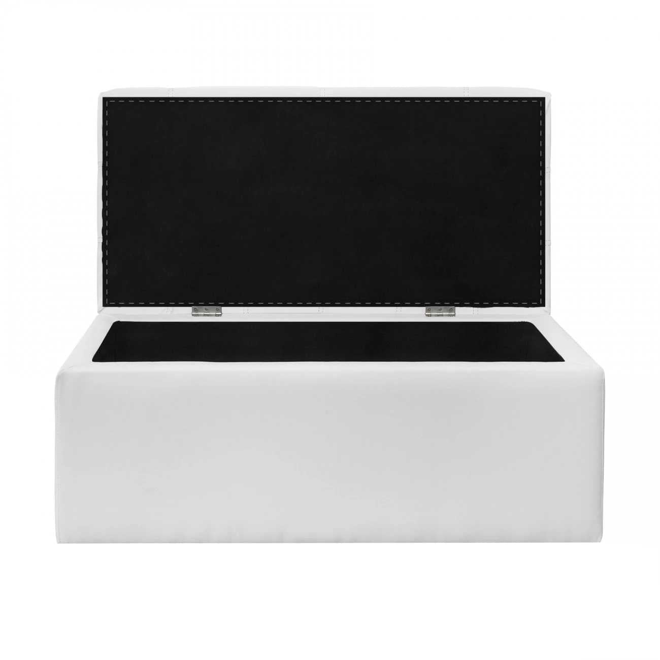 Baúl Organizador 90x40x40cm Sintético - Blanco - Banzay