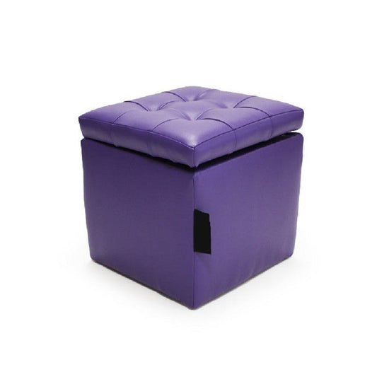 Baúl Organizador Puff Individual 40x40 - Morado - Banzay