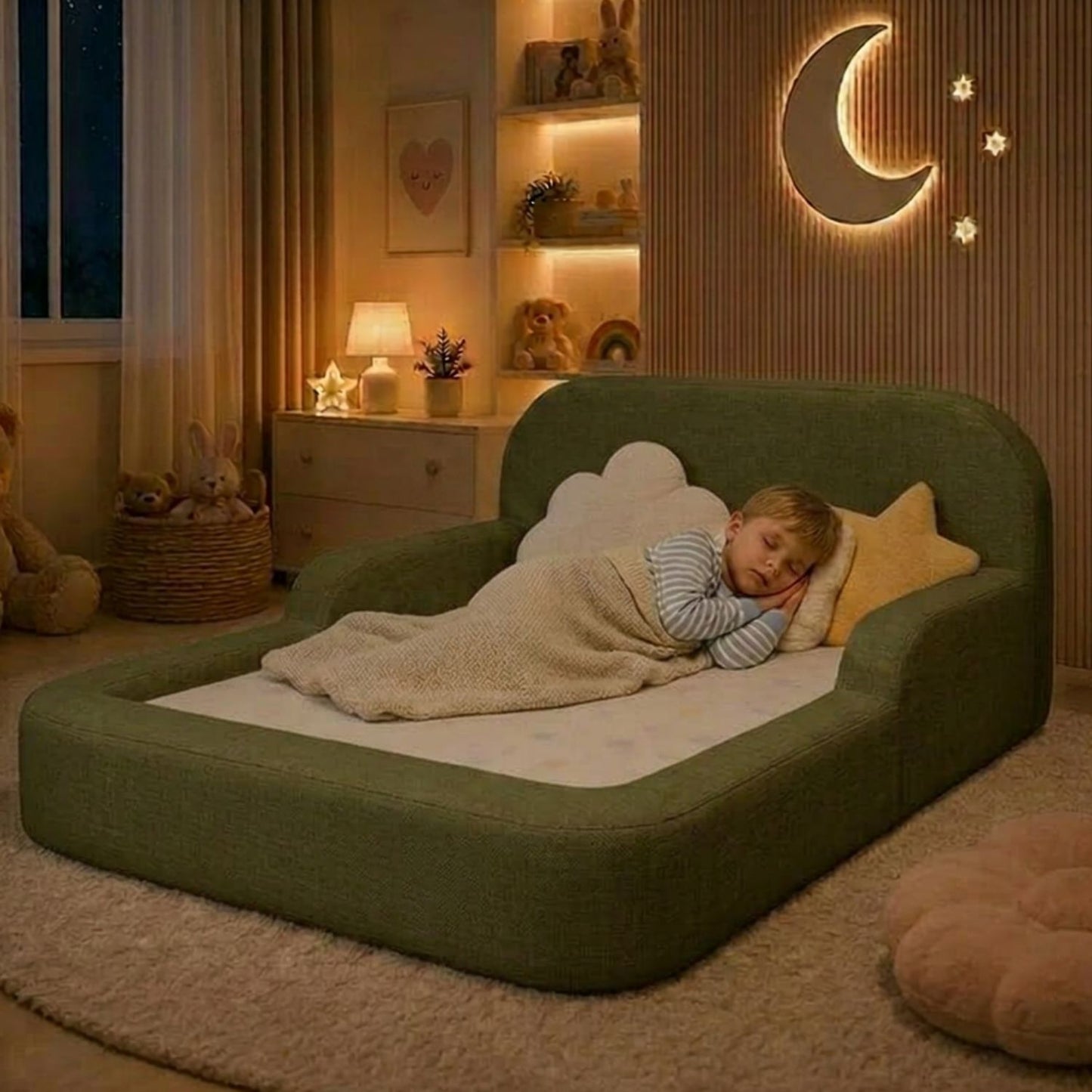 Cama Montessori - Verde Oliva - Banzay