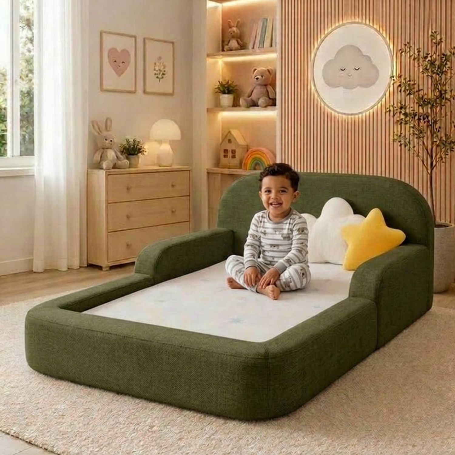 Cama Montessori - Verde Oliva - Banzay