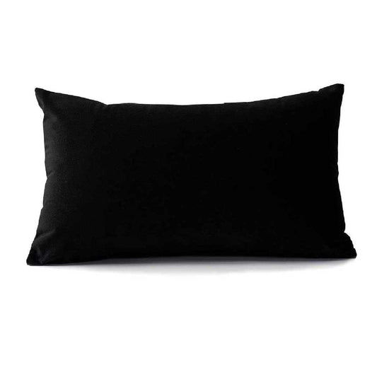 Almohada en Tela Con Funda y Relleno - Negro