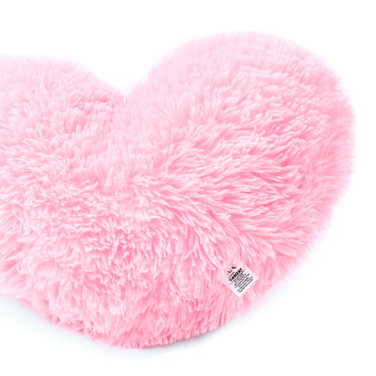Cojín Peludo Corazón Rosado – Banzay - Main Image