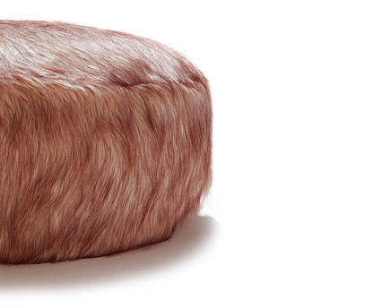 Descansapies Puff En Peluche - Cafe Matizado