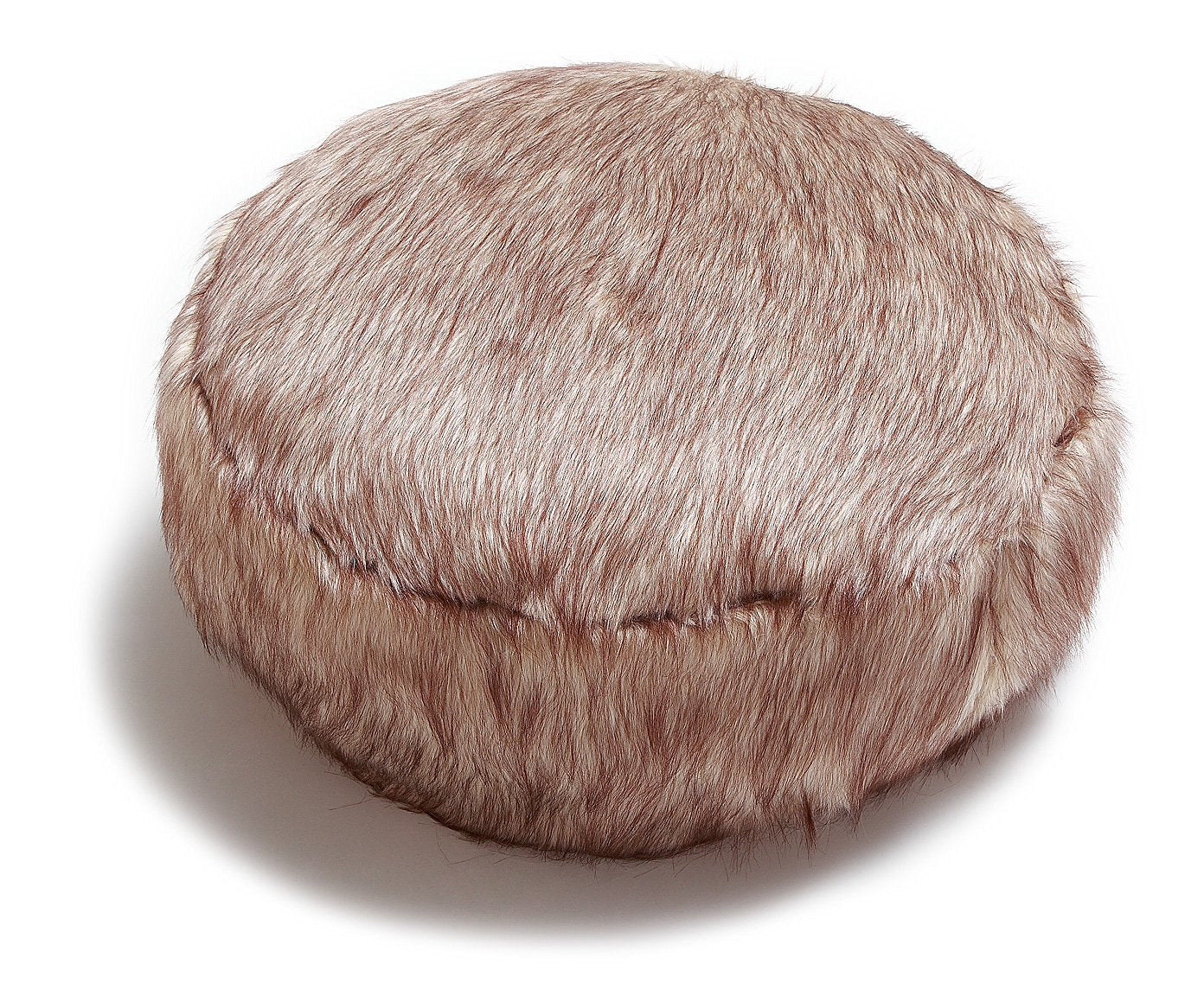Descansapies Puff En Peluche - Cafe Matizado