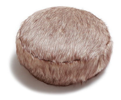 Descansapies Puff En Peluche - Cafe Matizado