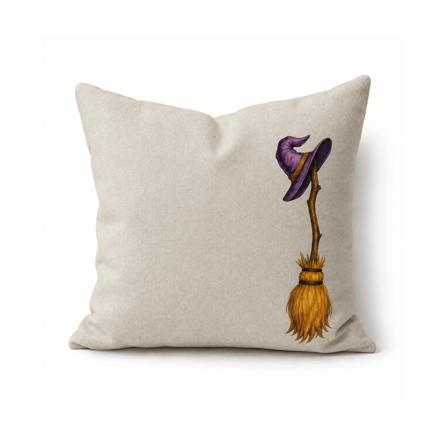 Funda Halloween Escoba con Sombrero