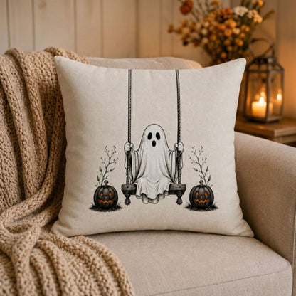 Funda Halloween Fantasma en Columpio