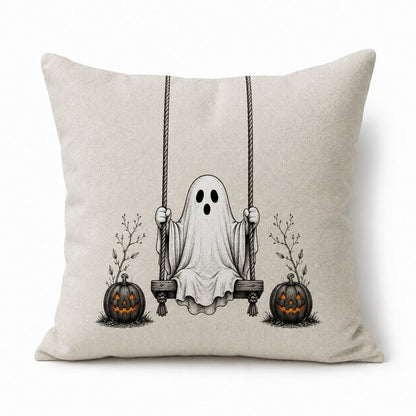 Funda Halloween Fantasma en Columpio