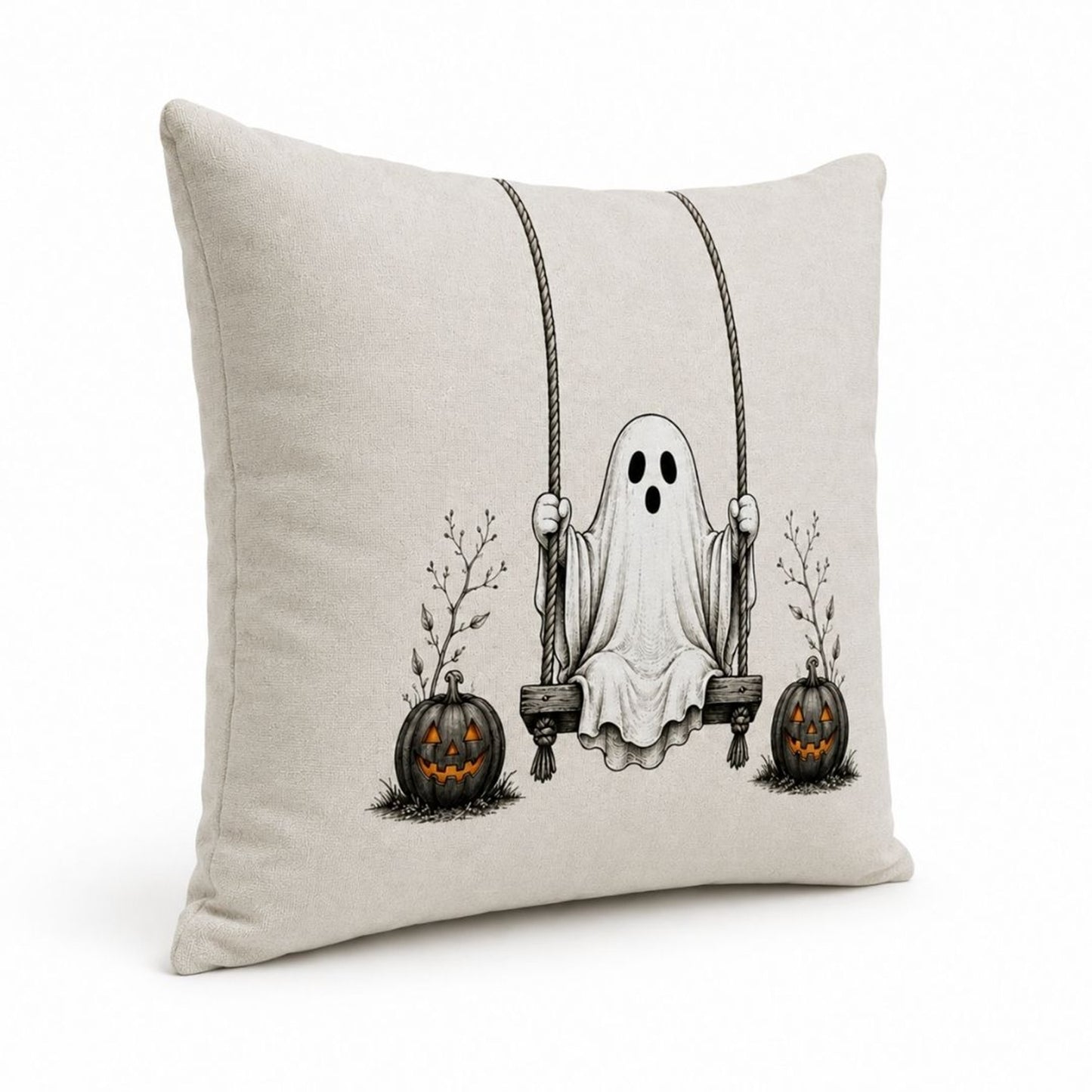 Funda Halloween Fantasma en Columpio