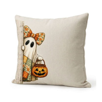 Funda Halloween Fantasma Pidiendo Dulces