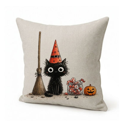 Funda Halloween Gato Pidiendo Dulces
