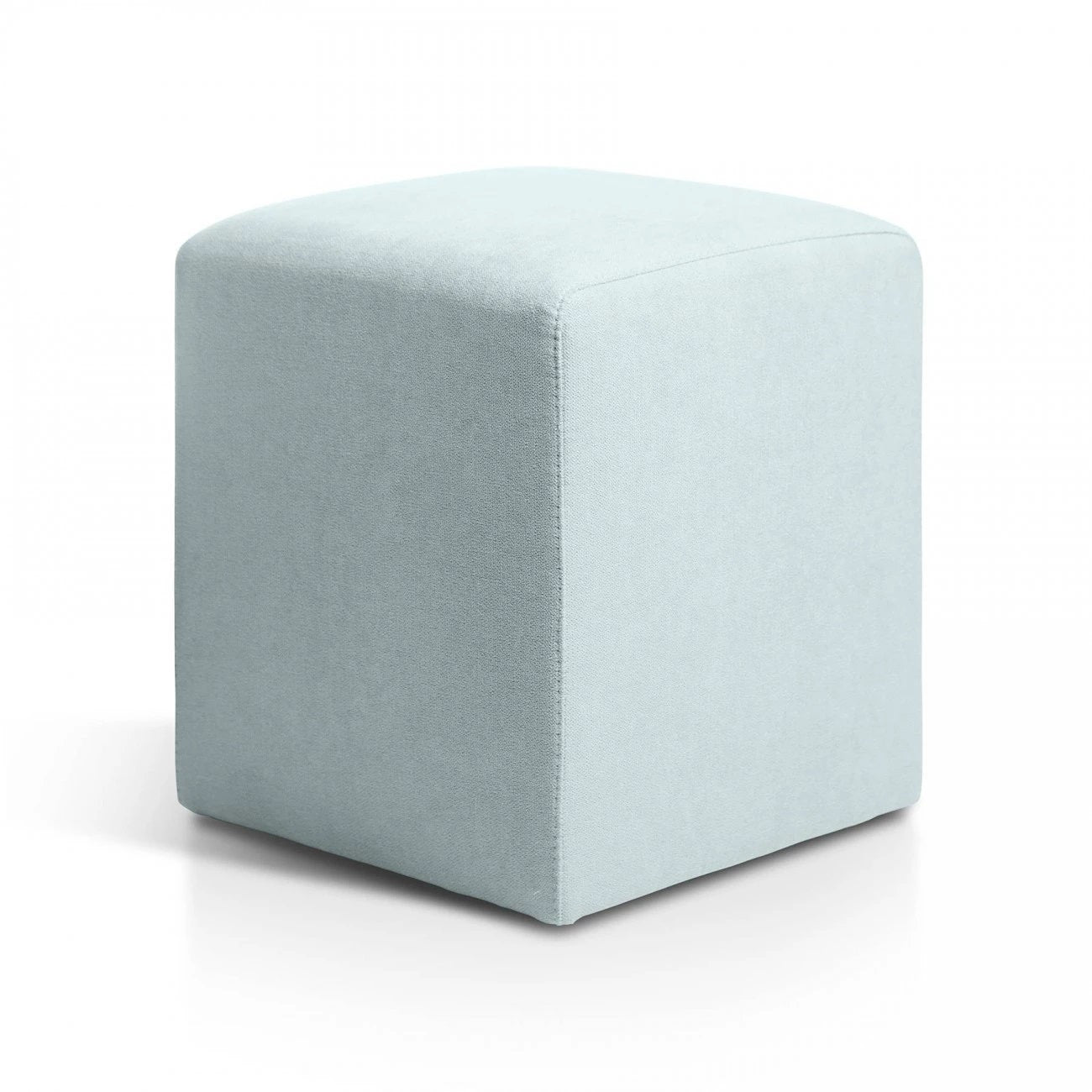 Puff 37x37 Cuadrado Tela Menta